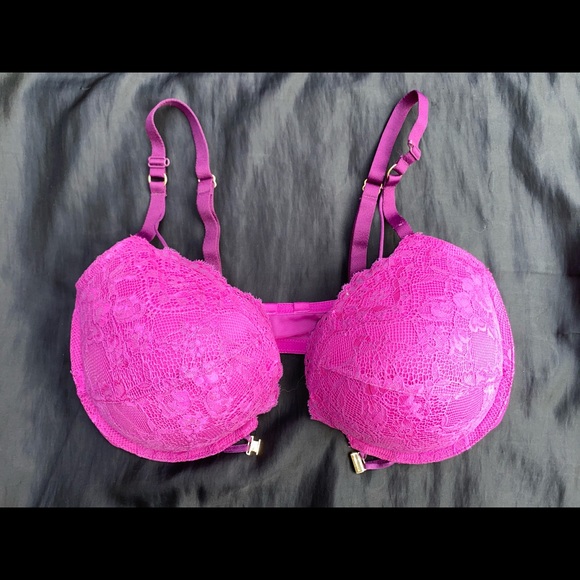 Magenta push-up bra - Picture 2 of 5